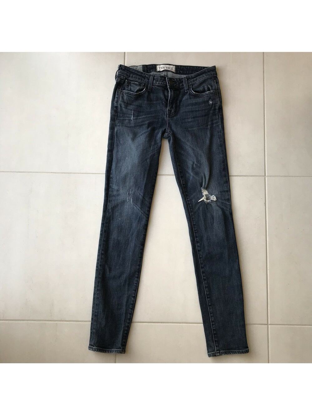 Elizabeth James Textile Kate Distressed Stretch Skinny Jeans